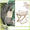 Outdoor folding pencil case small stool pocket stool portable fishing stool camping travel leisure handbag chair