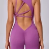 Seamless Yoga Jumpsuits Sports Fitness Set One-Piece Open back Sleeveless Running Quick Dry Gym romper Workout Clothes for Women
