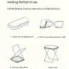 Outdoor folding pencil case small stool pocket stool portable fishing stool camping travel leisure handbag chair