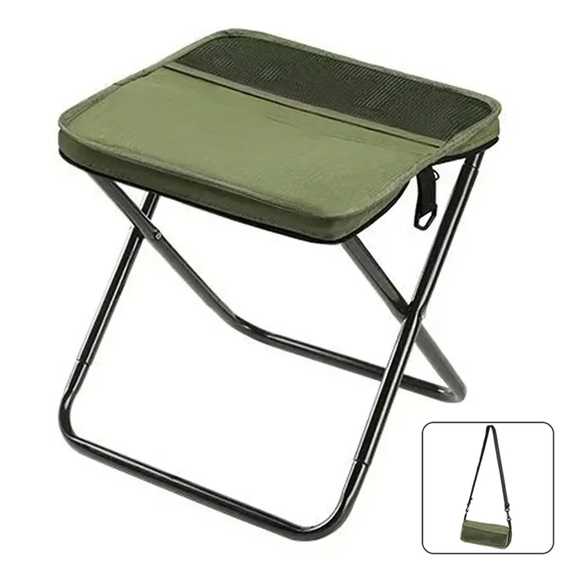 Foldable Backpack Stool Portable Small Mazar Satchel Pen Bag Camping Stool Lightweight Outdoor Folding Chair for Fishing Travel