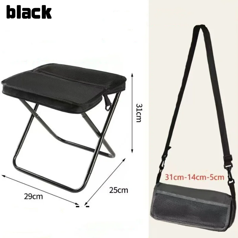 Portable Foldable Backpack Stool Lightweight Camping Fishing Picnic Chair Outdoor Outdoor Adventure Seat for Hiking Travel