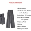 VIMLY Women's Simple 2025 Spring Business Blazer Versatile Suit V-Neck Short Jackets+Vest+Pants Commuter Elegant Pants 3pcs Set