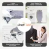 360° Rotating Dual-Sided Torso-Shaped Ironing Board with Adjustable Height, Iron Holder & Garment Clips - Heat-Resistant Surface
