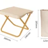Foldable Backpack Stool Portable Small Mazar Satchel Pen Bag Camping Stool Lightweight Outdoor Folding Chair for Fishing Travel