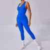 Seamless Yoga Jumpsuits Sports Fitness Set One-Piece Open back Sleeveless Running Quick Dry Gym romper Workout Clothes for Women