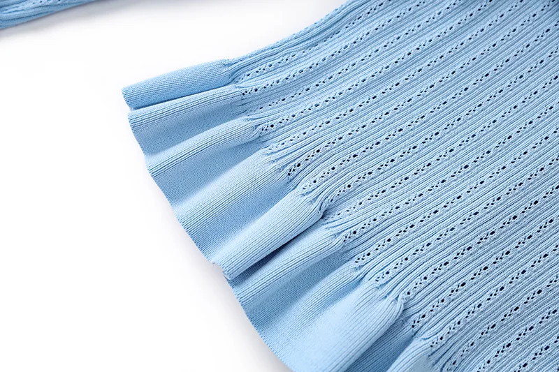 DGLUKE Knitted 2 Pieces Set For Woman Long Sleeve Top And Long Skirt Set 2 Piece Elegant Outfits Sweater Matching Sets