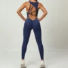 Seamless Yoga Jumpsuits Sports Fitness Set One-Piece Open back Sleeveless Running Quick Dry Gym romper Workout Clothes for Women