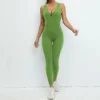 Seamless Yoga Jumpsuits Sports Fitness Set One-Piece Open back Sleeveless Running Quick Dry Gym romper Workout Clothes for Women