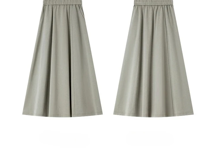 Sf07caa3c8a224d34b26c7a0c25608caax.webp VIMLY 2 Piece Sweatshirt Skirt Set Woman Outfits 2026 Casual Cotton Blend Ladies Zipper Lapel Top Skirt Clothing Sets A0168