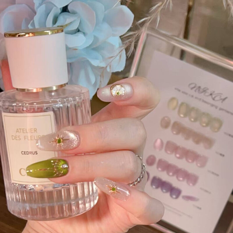 Handmade Wearable Artificial Nails with Tool Kit