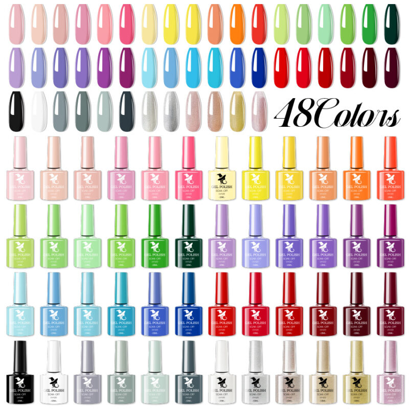 Professional 48 Color UV Nail Gel Set