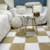 Soft Plush Warm Carpet Baby Play Mat Baby Bedroom Patchwork Carpet EVA Foam Interlocking Sports Floor Tiles Baby Warm Game Mat