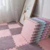 Soft Plush Warm Carpet Baby Play Mat Baby Bedroom Patchwork Carpet EVA Foam Interlocking Sports Floor Tiles Baby Warm Game Mat