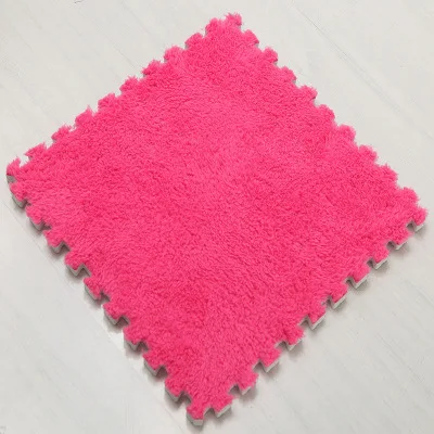 Soft Plush Warm Carpet Baby Play Mat Baby Bedroom Patchwork Carpet EVA Foam Interlocking Sports Floor Tiles Baby Warm Game Mat