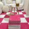 Soft Plush Warm Carpet Baby Play Mat Baby Bedroom Patchwork Carpet EVA Foam Interlocking Sports Floor Tiles Baby Warm Game Mat