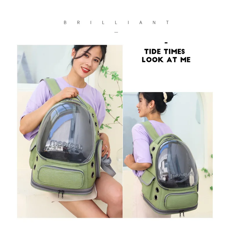 Carry a cat bag when going out, portable and breathable space pet cabin backpack dog bag cat supplies