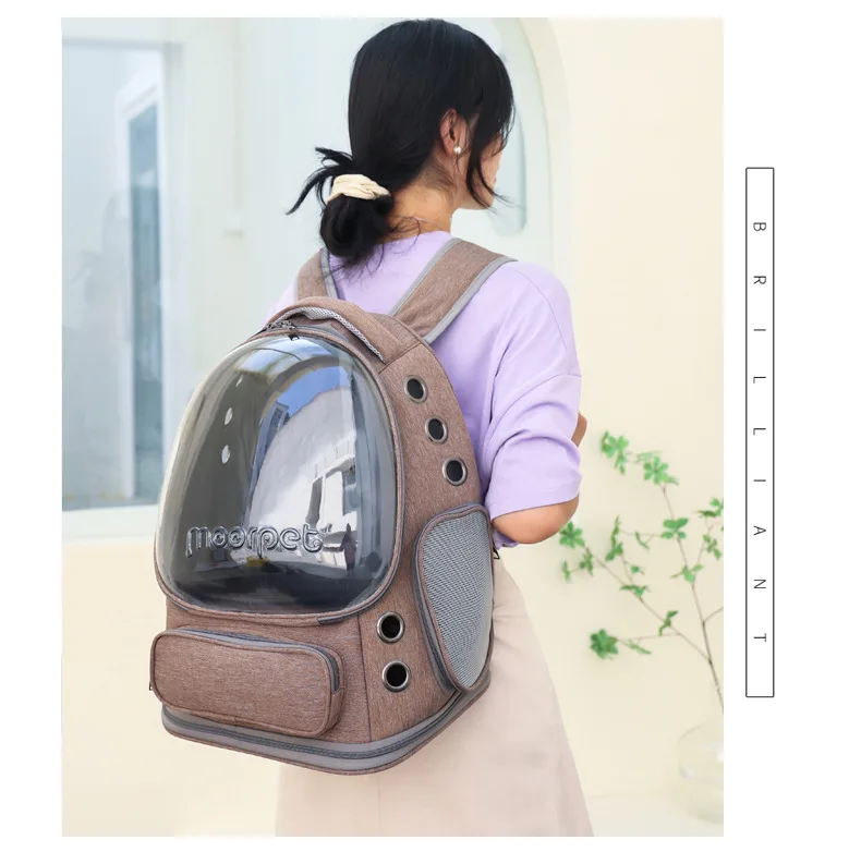 Carry a cat bag when going out, portable and breathable space pet cabin backpack dog bag cat supplies