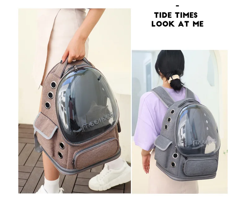 Carry a cat bag when going out, portable and breathable space pet cabin backpack dog bag cat supplies