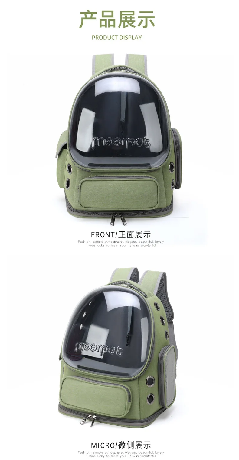 Carry a cat bag when going out, portable and breathable space pet cabin backpack dog bag cat supplies