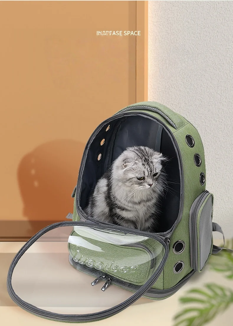 Carry a cat bag when going out, portable and breathable space pet cabin backpack dog bag cat supplies