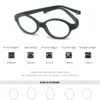 S1b034af73c1d43abb43a2c361aab8983V.webp Ralferty Unbreakable Baby Children's Eyeglass Frames Kids No Diopter Optic Prescription Glasses Frame With Strap Small Oval 1-3Y