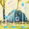 Automatic Vertical Bubble Machine 2.4GHz Remote Control Music Light Up Height Adjustable Outdoor Toy for Wedding Birthday Party