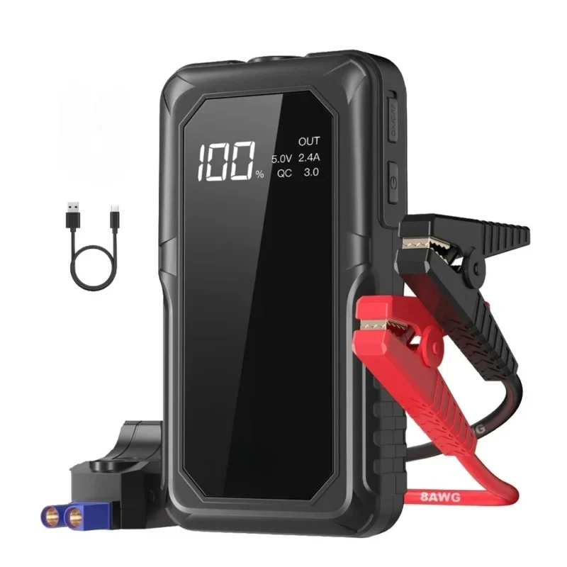 PAIVIROKU 2000A Peak Portable Car Jump Starter with Fast Wireless Charging (12V)