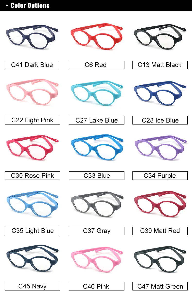 S5a62af7c82f44a8eb6262359d3104908E.webp Ralferty Unbreakable Baby Children's Eyeglass Frames Kids No Diopter Optic Prescription Glasses Frame With Strap Small Oval 1-3Y