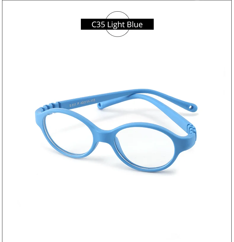 S5bb53c1ae2594564ab0f6d003808670fs.webp Ralferty Unbreakable Baby Children's Eyeglass Frames Kids No Diopter Optic Prescription Glasses Frame With Strap Small Oval 1-3Y