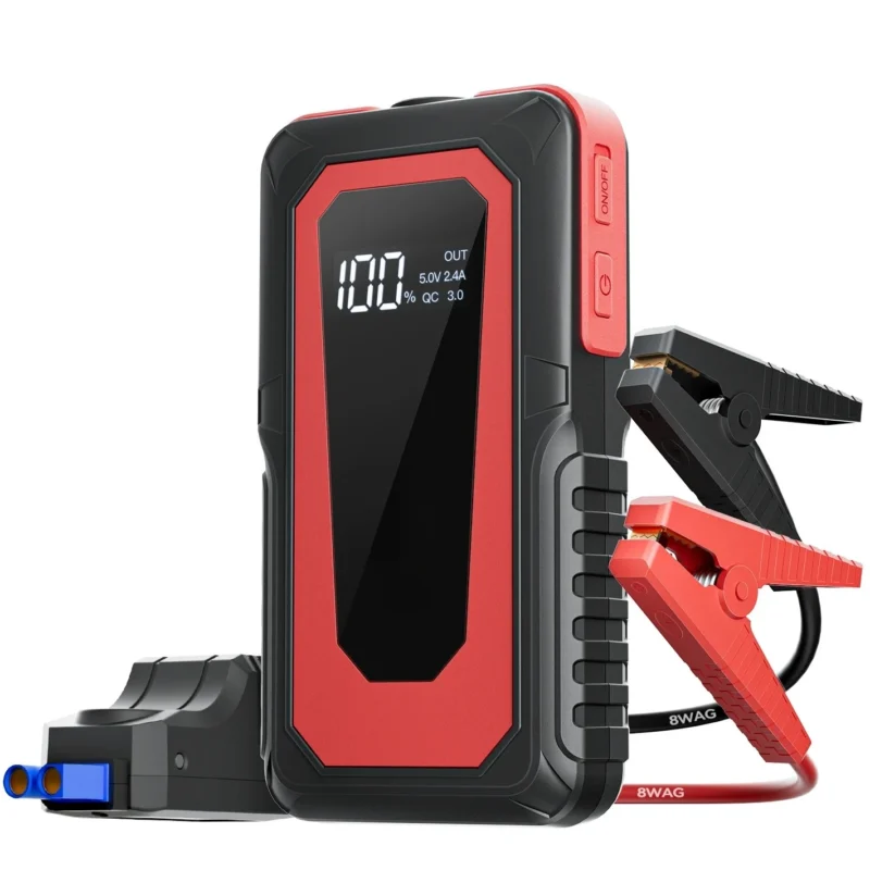 PAIVIROKU 2000A Peak Portable Car Jump Starter with Fast Wireless Charging (12V)