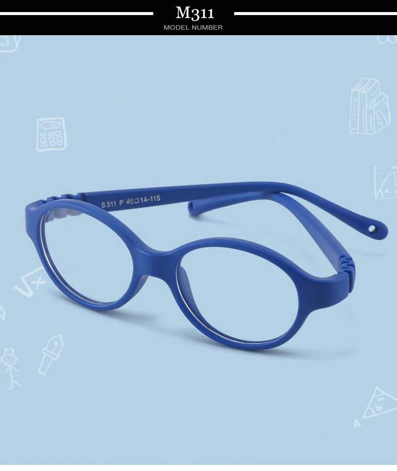 S6d35543687b4470a9bbad454acaf0be0Q.webp Ralferty Unbreakable Baby Children's Eyeglass Frames Kids No Diopter Optic Prescription Glasses Frame With Strap Small Oval 1-3Y