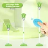 Automatic Vertical Bubble Machine 2.4GHz Remote Control Music Light Up Height Adjustable Outdoor Toy for Wedding Birthday Party