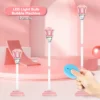 Automatic Vertical Bubble Machine 2.4GHz Remote Control Music Light Up Height Adjustable Outdoor Toy for Wedding Birthday Party