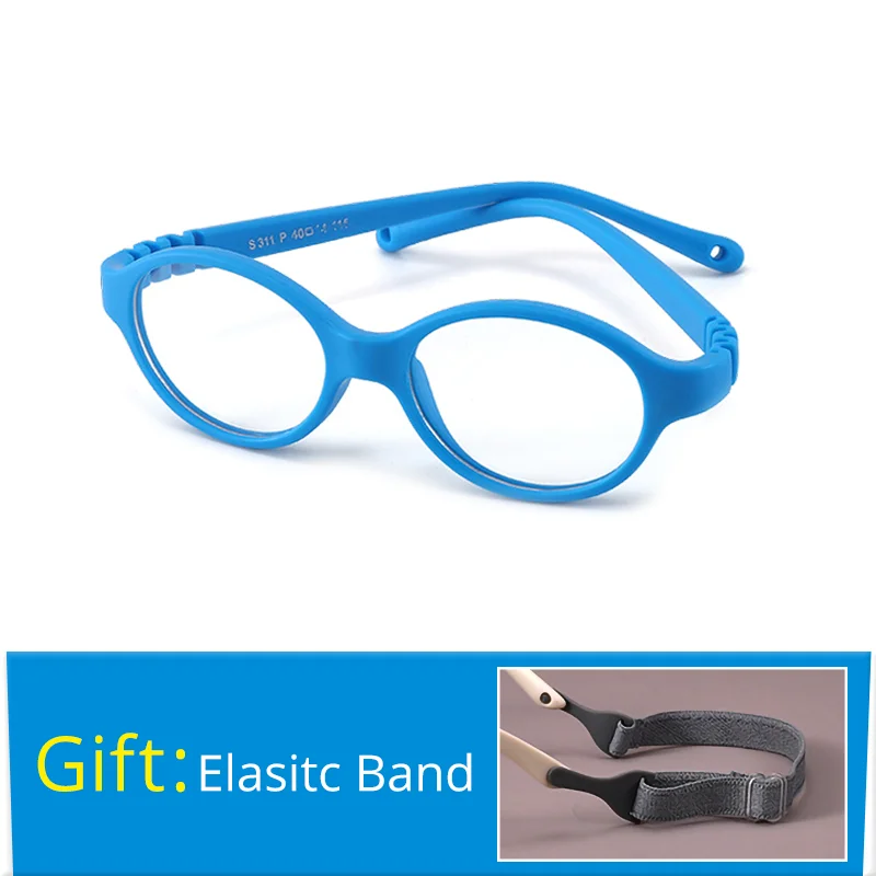 S96130c5d65b441dd878d642c83bdb9865.webp Ralferty Unbreakable Baby Children's Eyeglass Frames Kids No Diopter Optic Prescription Glasses Frame With Strap Small Oval 1-3Y
