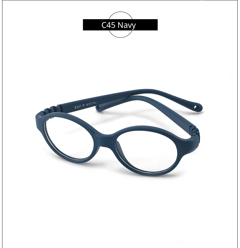 Sb057c13c05104ddbbb4bca53633bcea7e.webp Ralferty Unbreakable Baby Children's Eyeglass Frames Kids No Diopter Optic Prescription Glasses Frame With Strap Small Oval 1-3Y