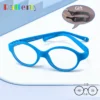 Ralferty Unbreakable Baby Children's Eyeglass Frames Kids No Diopter Optic Prescription Glasses Frame With Strap Small Oval 1-3Y
