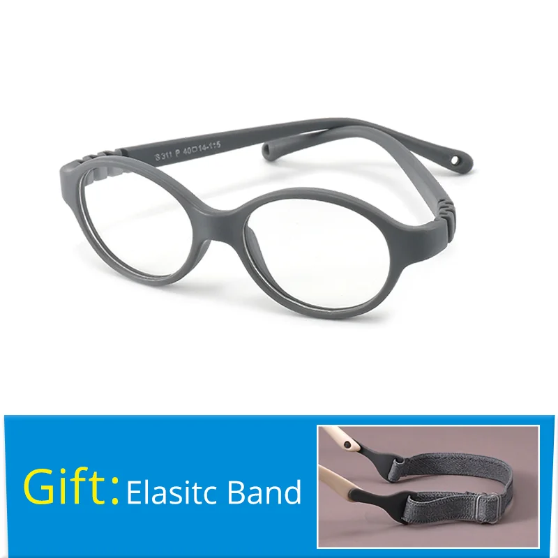 Sc2c4f3432a404ca8bf78943fc9313adc3.webp Ralferty Unbreakable Baby Children's Eyeglass Frames Kids No Diopter Optic Prescription Glasses Frame With Strap Small Oval 1-3Y