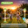Automatic Vertical Bubble Machine 2.4GHz Remote Control Music Light Up Height Adjustable Outdoor Toy for Wedding Birthday Party