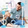 Automatic Vertical Bubble Machine 2.4GHz Remote Control Music Light Up Height Adjustable Outdoor Toy for Wedding Birthday Party