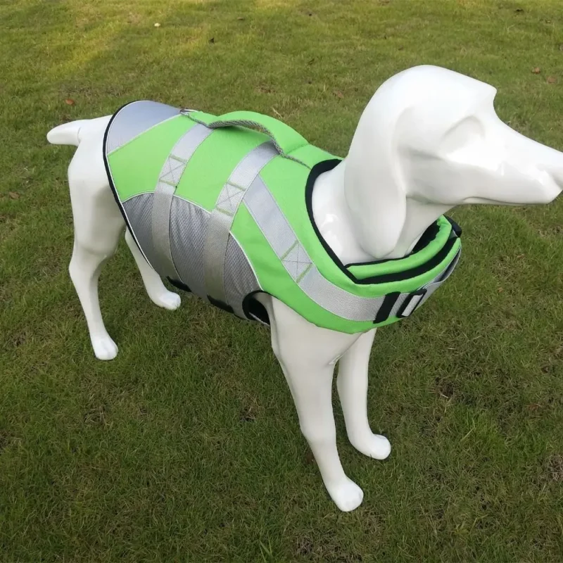 S1af9f9fee5964d5da28699f4373b8e99F.webp Reflective Dog Life Jacket – Adjustable Buoyancy Safety Vest