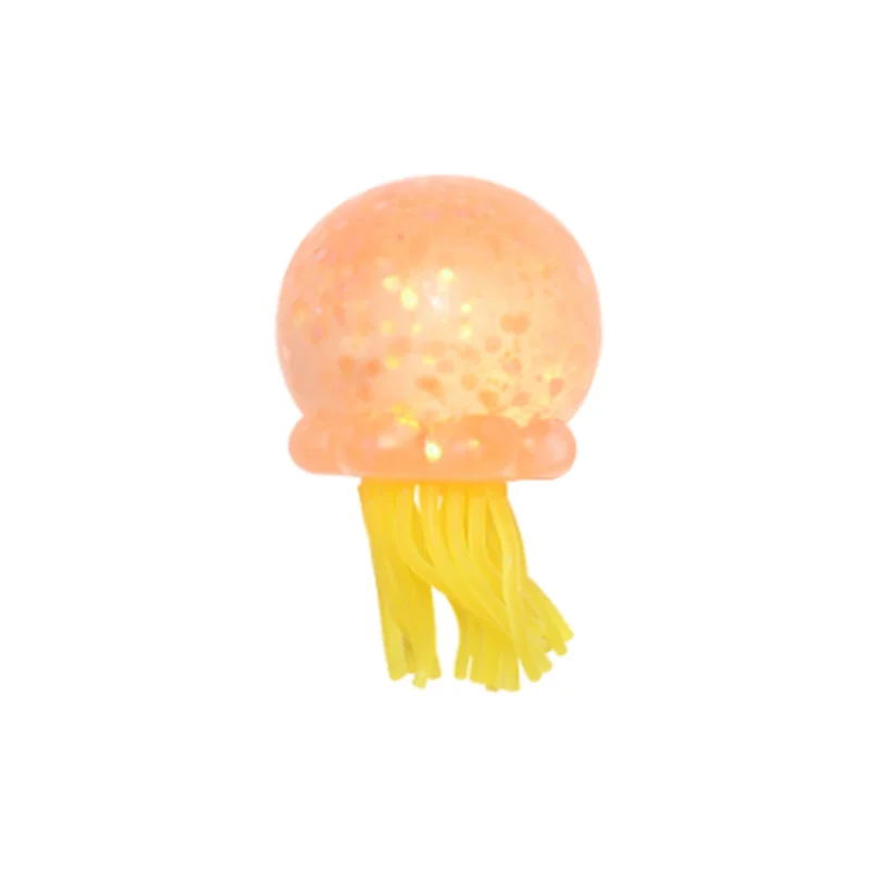 S28ba284e10844805a80ac0bf448a5800M.webp Transparent Jellyfish Sequin Squishy Toy – Soft Stretchable Sensory Stress Relief Plush