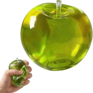 Translucent Green Apple Squishy Toy – Slow-Rising Sensory Stress Relief Fidget