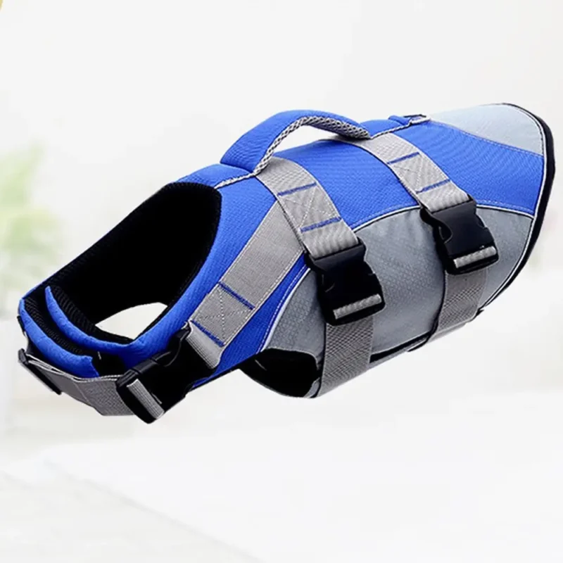 S8072adcbb275457d9a2c8044f46b9f39K.webp Reflective Dog Life Jacket – Adjustable Buoyancy Safety Vest