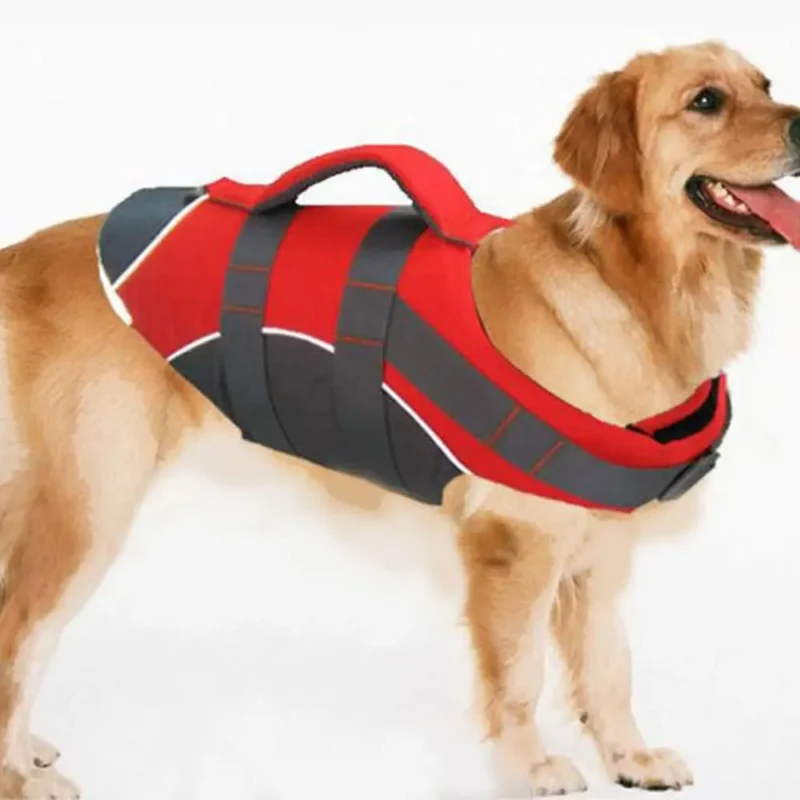 Sa7105717e35a4c97a602388f5f58570a9.webp Reflective Dog Life Jacket – Adjustable Buoyancy Safety Vest