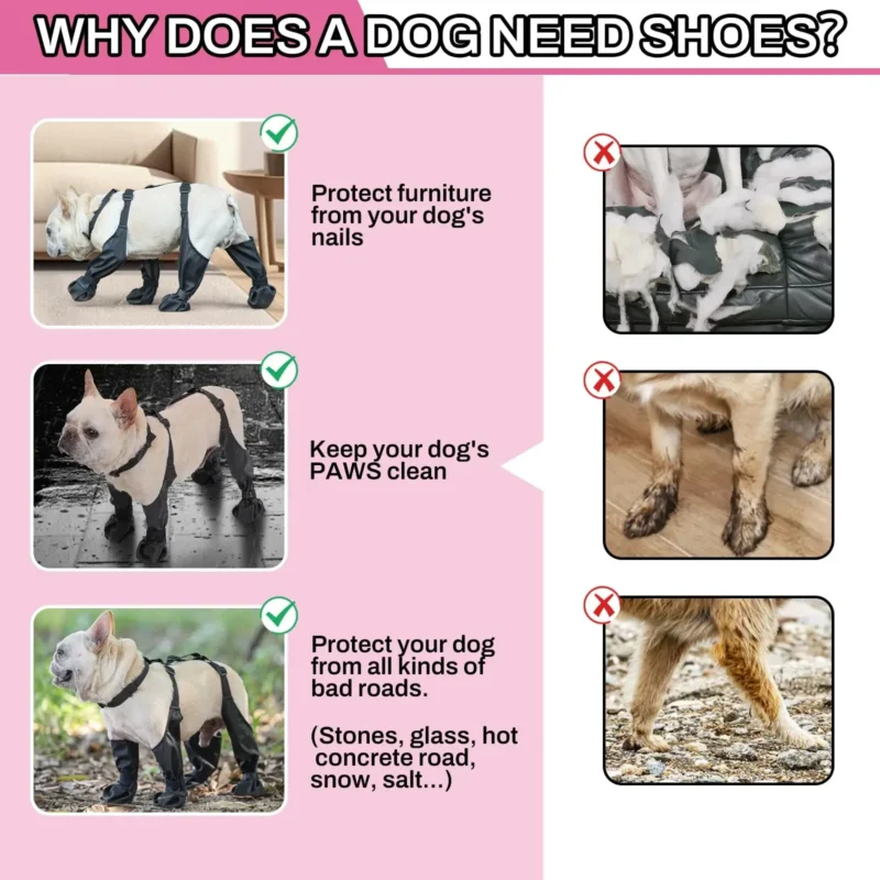 Sa9cdba6679e2446ca5d2ce5eb98ad5acc.webp Waterproof Dog Boots – Protective Outdoor Paw Shoes for Dogs