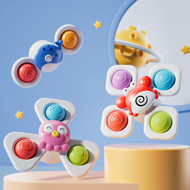 Cartoon spinning toy insect ocean-themed bath toy stress relief toy