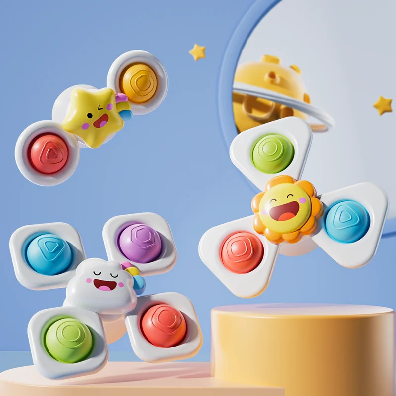 Cartoon spinning toy insect ocean-themed bath toy stress relief toy
