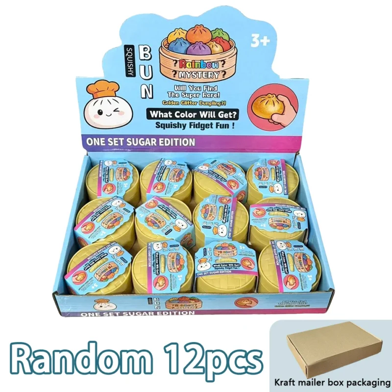 S73ae3c71f26e48c8b116d71cffd2b80aZ.webp Mini Glitter Dumpling Squishy with Box Dumplings Sensory Steamer Soft Dough Ball for Decompression Fidget Toy Stress Relief Gift
