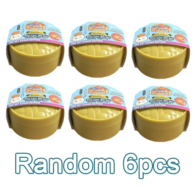 S77735f8ae9034d4eabe1abfa08d15f83Q.webp Mini Glitter Dumpling Squishy with Box Dumplings Sensory Steamer Soft Dough Ball for Decompression Fidget Toy Stress Relief Gift