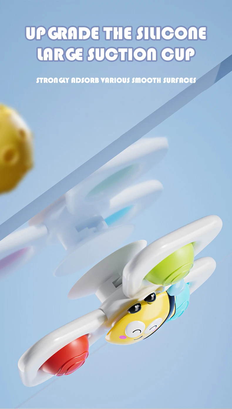 Cartoon spinning toy insect ocean-themed bath toy stress relief toy